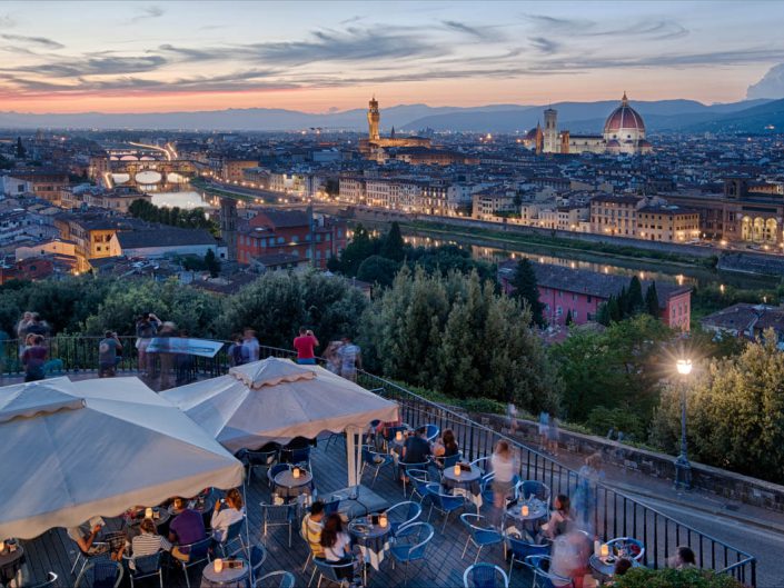 florence duomo sunset piazzale michelangelo foto filippo galluzz