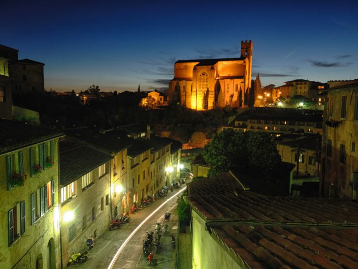 Night view of Siena